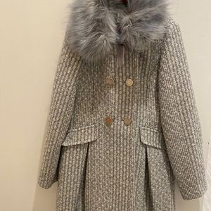 Girls tweed long coat